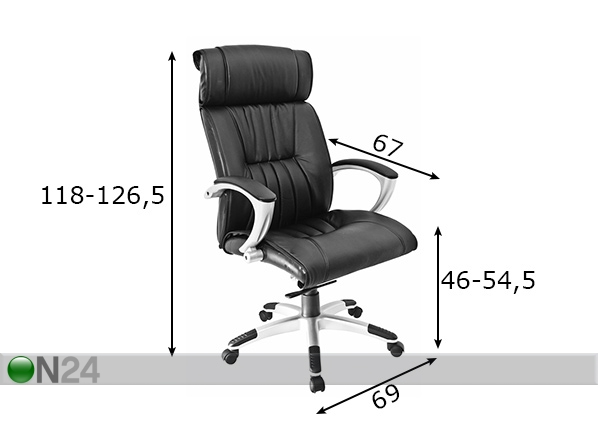 Рабочий стул Iowa размеры