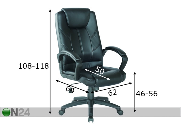 Рабочий стул Kent размеры