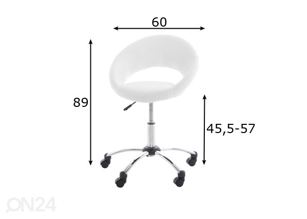 Рабочий стул Plump размеры