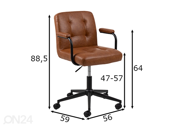 Рабочий стул Pre размеры