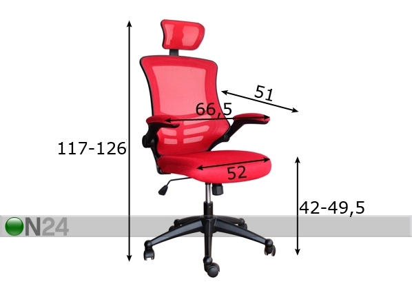 Рабочий стул Ragusa размеры