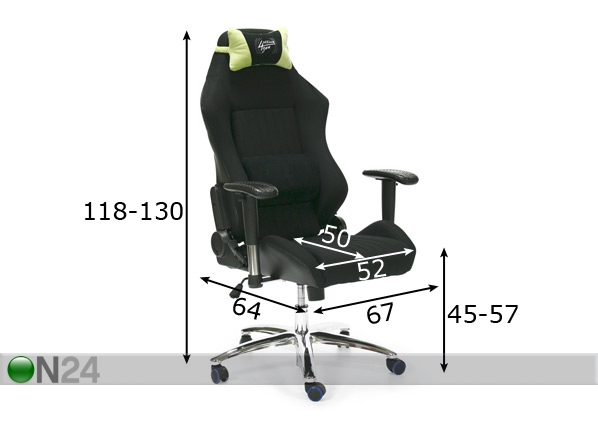 Рабочий стул Recaro размеры