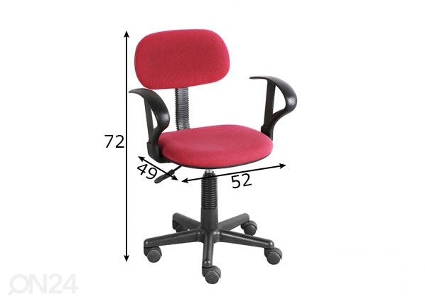 Рабочий стул Santino размеры