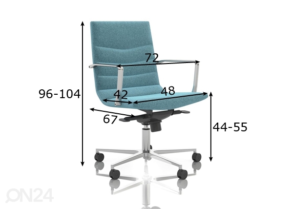 Рабочий стул Shiny Multi размеры