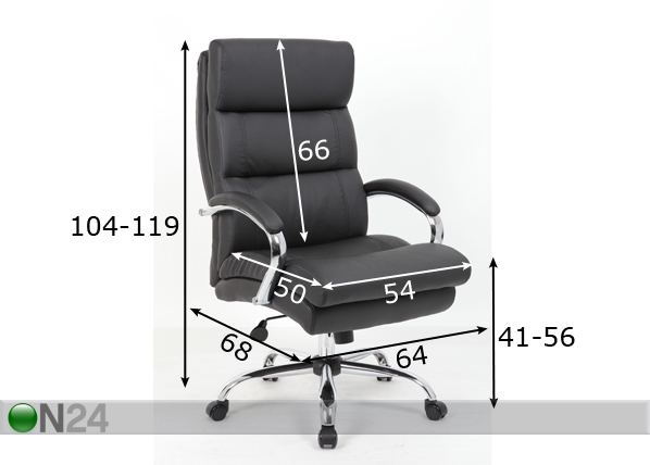 Рабочий стул Silverton XL размеры
