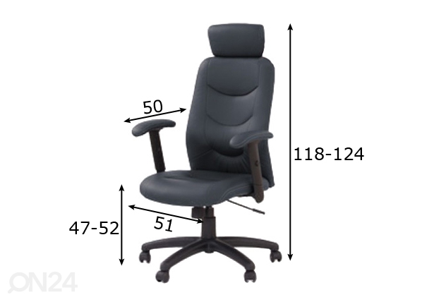 Рабочий стул Stilo размеры