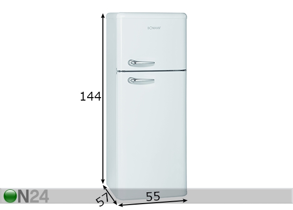 Ретро холодильник Bomann размеры