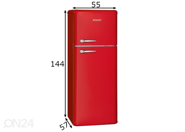 Ретро холодильник Bomann размеры