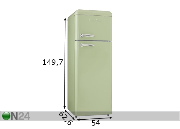 Ретро-холодильник Schaub Lorenz SL210SG размеры