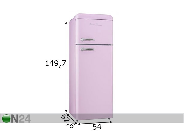 Ретро-холодильник Schaub Lorenz SL210SP размеры