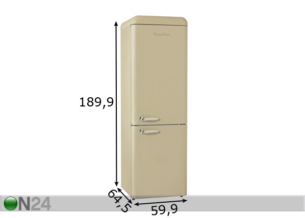Ретро-холодильник Schaub Lorenz SL300C-CB размеры