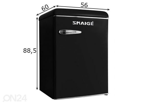 Ретро-холодильник Snaige размеры