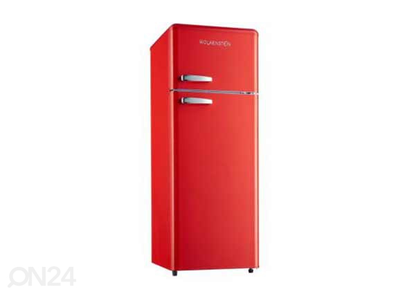 Ретро-холодильник Wolkenstein, глянцевый красный