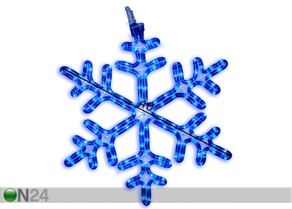 Рождественская LED декорация Snowflake 40cm размеры
