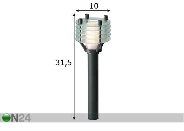 Садовый светильник Larix размеры