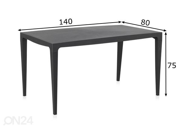 Садовый стол 140x80 cm размеры