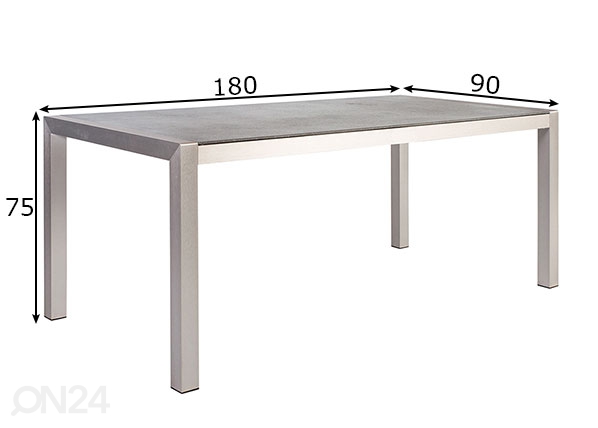 Садовый стол Cedric размеры