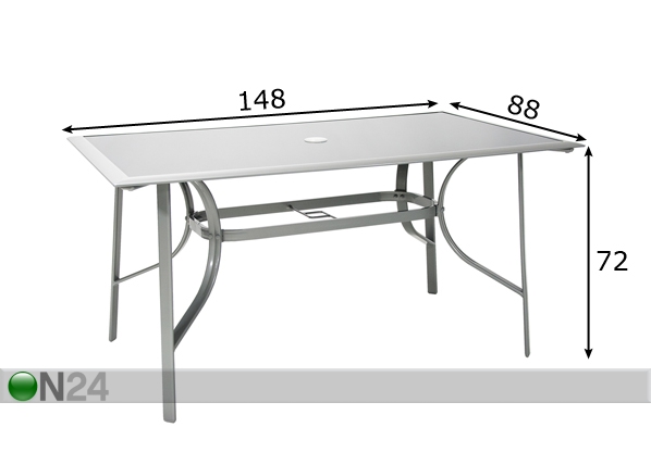 Садовый стол Denver размеры