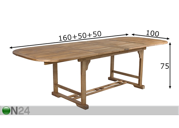 Садовый стол Finlay размеры