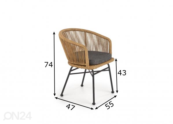 Садовый стул 2 шт размеры