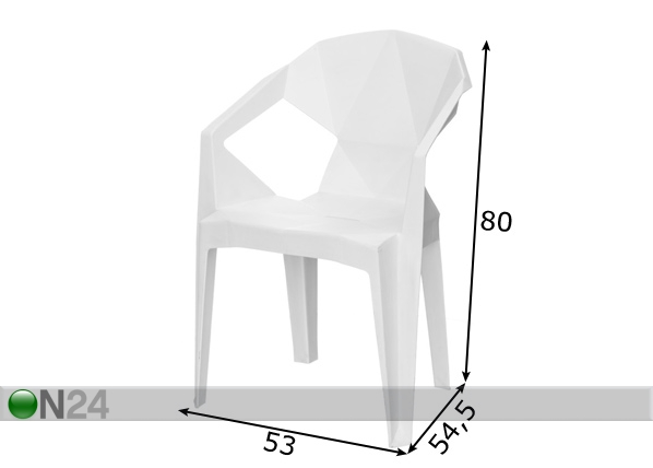 Садовый стул Angular размеры