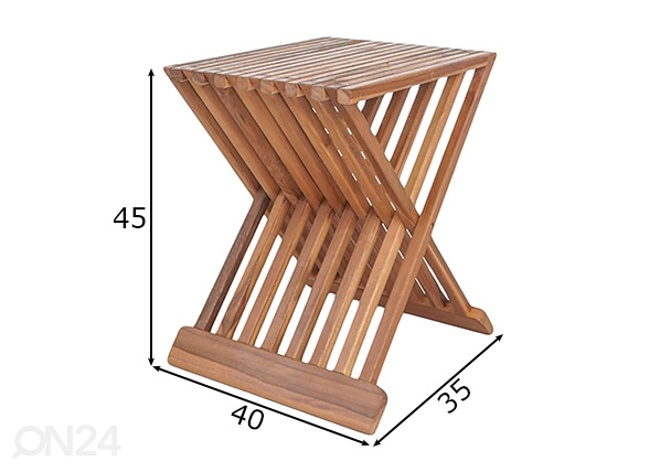 Садовый стул Arto размеры