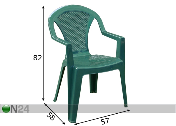 Садовый стул Ischia размеры