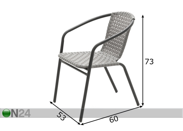Садовый стул Kartano размеры
