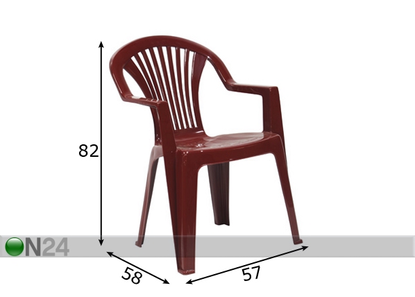 Садовый стул Lido размеры
