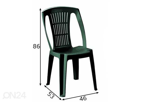 Садовый стул Stella размеры