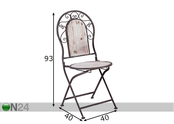 Садовый стул Volta размеры