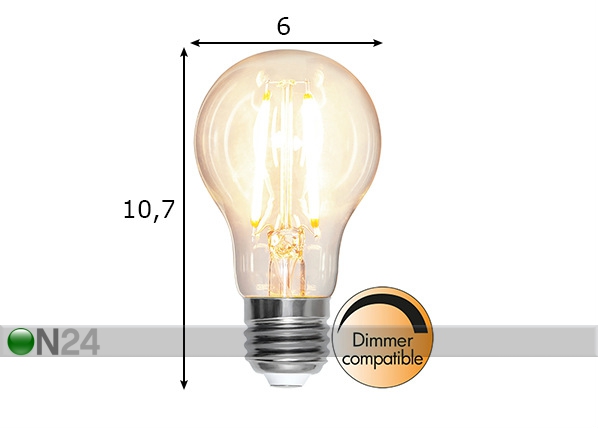 Светодиодная лампа E27 8 Вт размеры