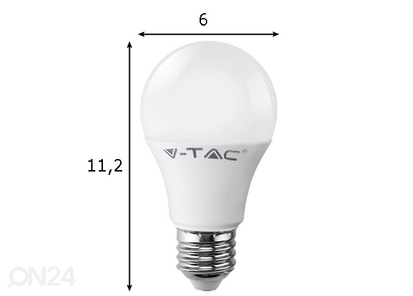 Светодиодная лампа E27 9 Вт 3 шт. размеры