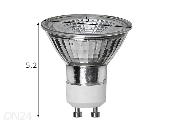 Светодиодная лампа GU10 4 Вт размеры