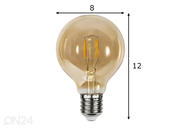 Светодиодная лампа Е27 0,23 Вт размеры