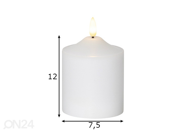 Свеча Flamme 12 cm размеры