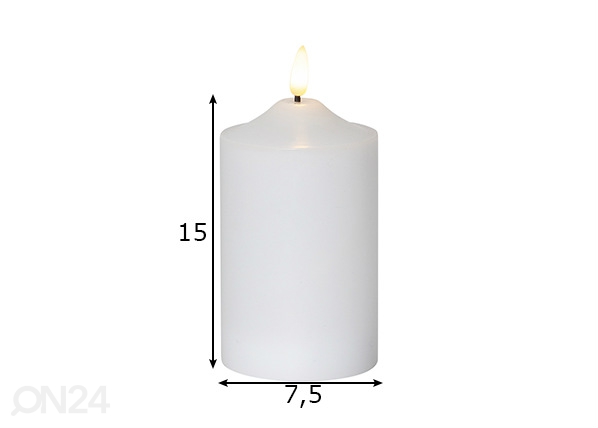 Свеча Flamme 15 cm размеры