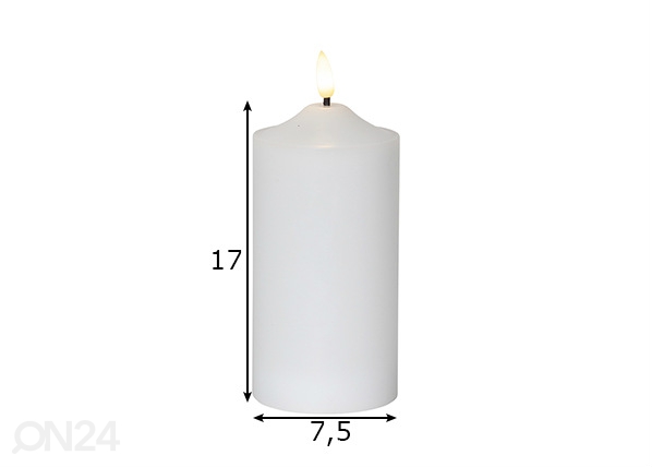 Свеча Flamme 17 cm размеры
