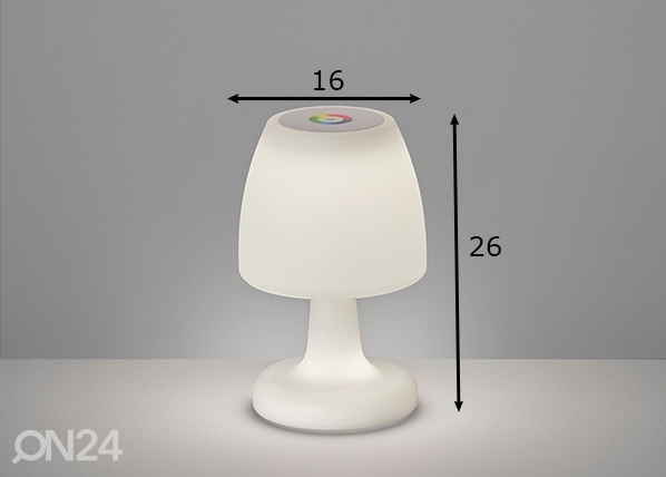 Сенсорная настольная лампа Barlette, белый размеры
