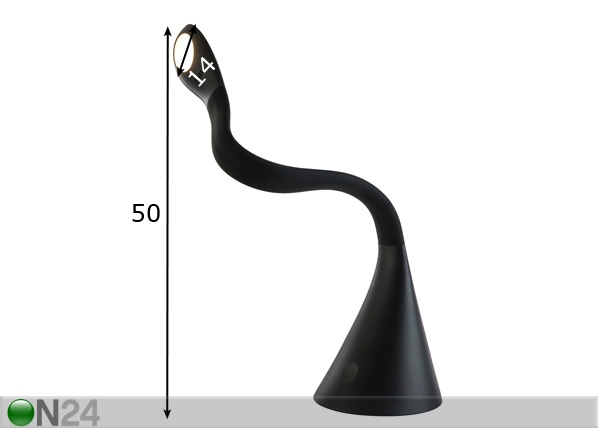 Сенсорная настольная лампа Snake размеры