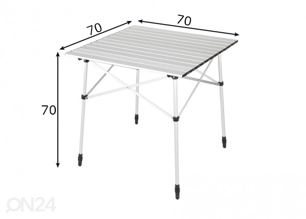 Складной и легкий столик для похода High Peak Sevilla 70x70 см размеры