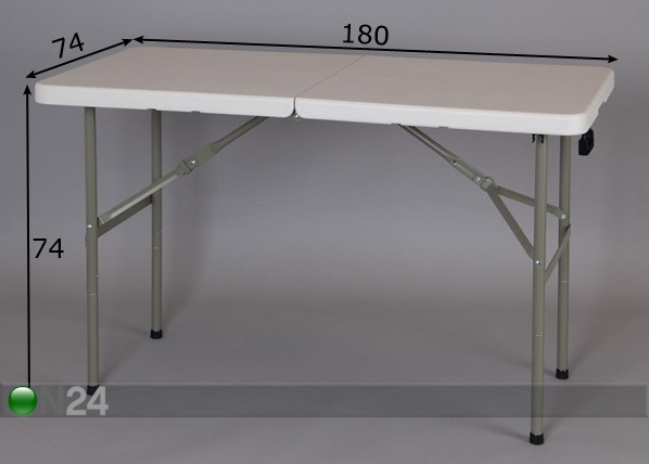Складной стол 180x74 cm размеры