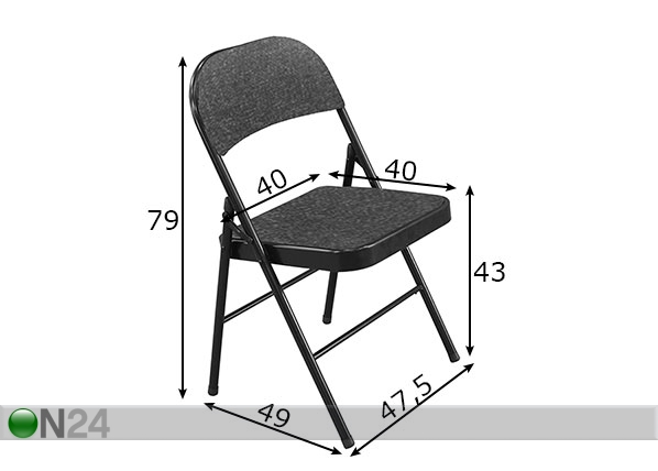 Складной стул Piknik размеры