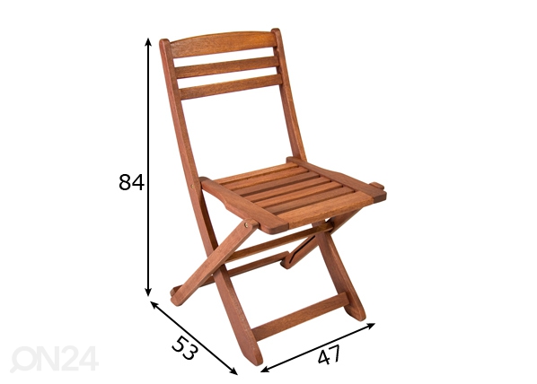 Складной стул Rouen размеры