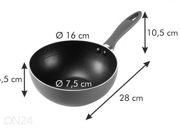 Сковорода-вок Tescoma Presto Mini Ø 16 см размеры