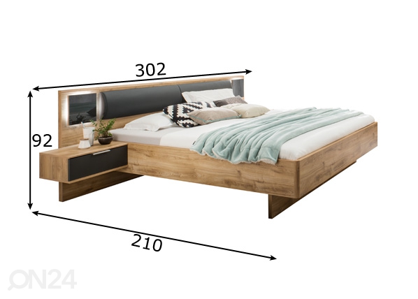 Спальный комплект 180x200 cm Chur размеры