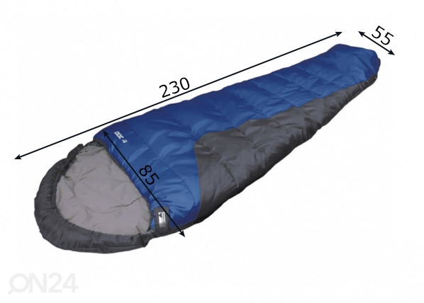 Спальный мешок Спальный мешок темно-серый / синий размеры
