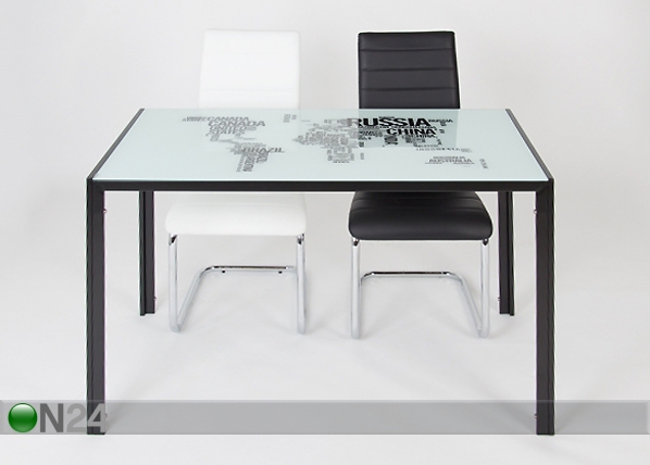 Стеклянный стол 70x120 cm