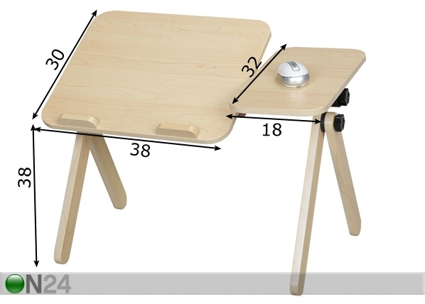 Стол для ноутбука Sirius размеры