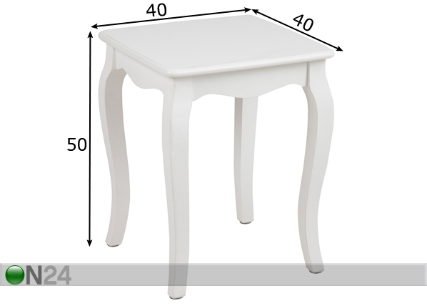 Столик Carriko 40x40 cm размеры
